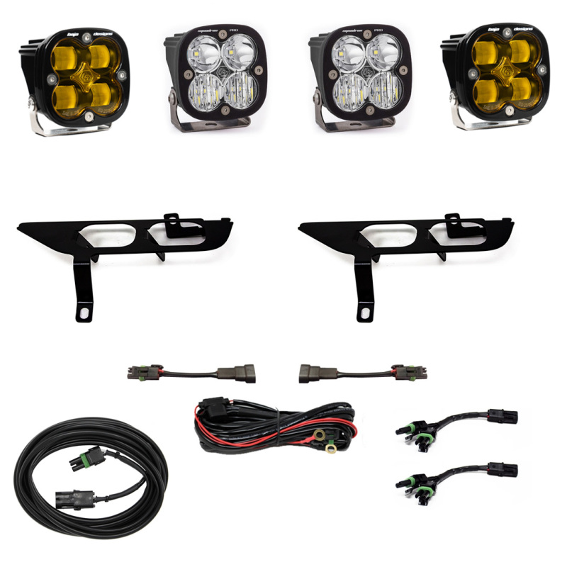 Ford F150 Lighting Kit - Baja Designs - Squadron Sport - Amber - `21-`27